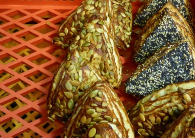 Laugenecken mit Kürbiskernen